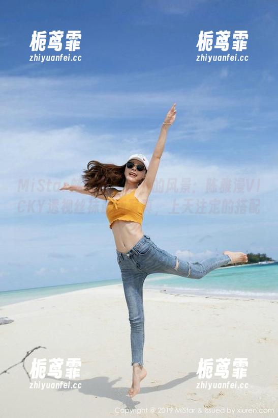MiStar魅妍社-陈雅漫VICKY MiStar魅妍社 - 脚下的风景:陈雅漫VICKY透视丝袜最新写真,上天注定的搭配?